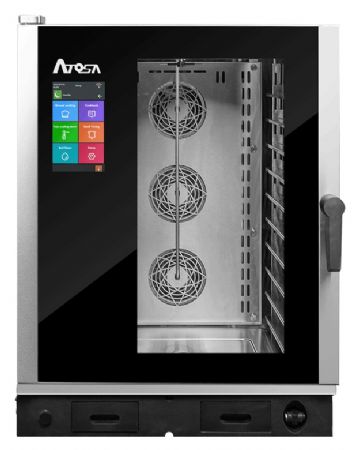 Four mixte professionnel 10 niveaux GN2/1 Triphasé - Atosa - EPC-1021E3