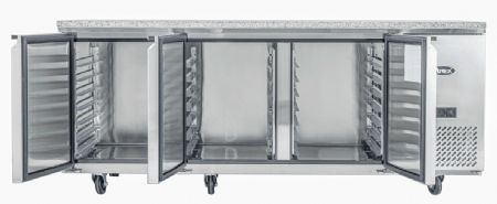 Table pâtissière positive en marbre 3 portes 600x400 580 L