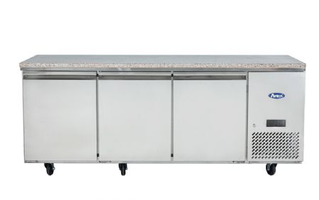 Table pâtissière positive en marbre 3 portes 600x400 580 L