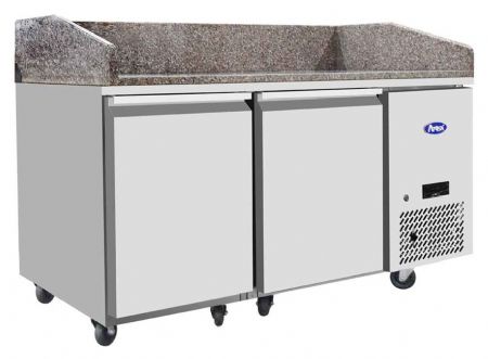Meuble à Pizzas TABLE 600x400 2 PORTES positif capacité 580 L - Atosa - EPF3495GR