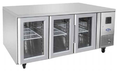 Table desserte réfrigérée Positive GN1/1 Vitrée 3 PORTES 420 L - Atosa - EPF3731GR