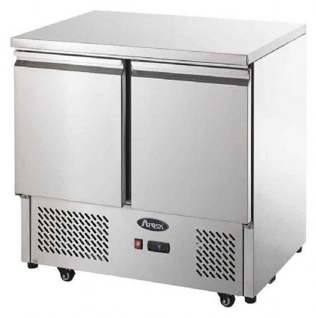 Table desserte réfrigérée MEUBLE COMPACT GN1/1 2 portes positive capacité 300 L - Atosa - ESL3801GR