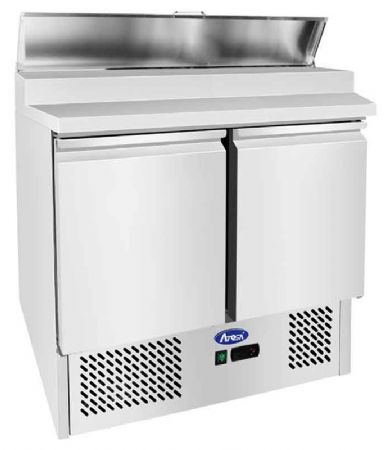 Meuble à Pizzas de préparation GN1/1 2 portes 300 L positif - Atosa - ESL3832GR Meuble à Pizzas de préparation GN1/1 2 portes 300 L positif - Atosa - ESL3832GR