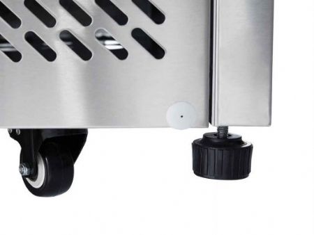 Meuble à pizza compact 3 portes avec plan de travail en granit 300L (8x1/6)