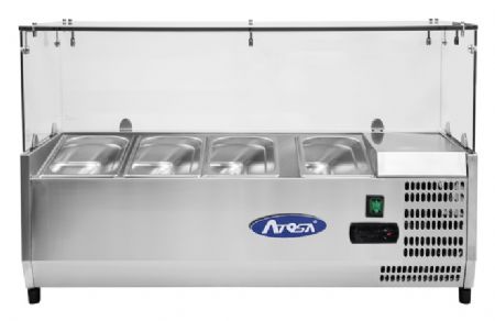 Saladette à Poser VRX1200/380 VITRE 40 L Positive - Atosa - ESL3881GR-V