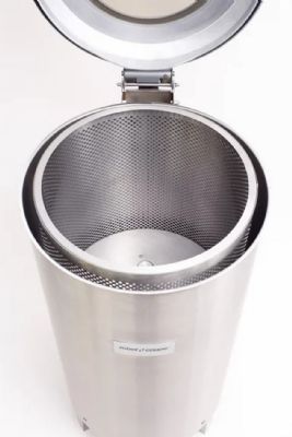 Essoreuse � salade professionnelle inox sur pieds avec panier d'essorage 12kg