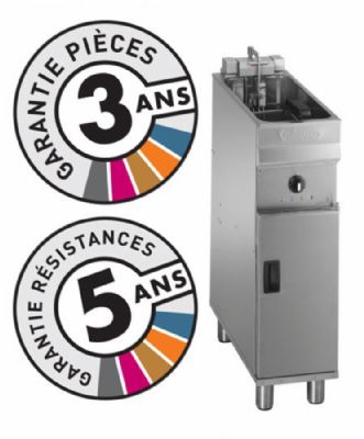 Friteuse électrique sur coffre inox avec cuve 10 L puissance 11 kW Friteuse électrique sur coffre inox avec cuve 10 L puissance 11 kW