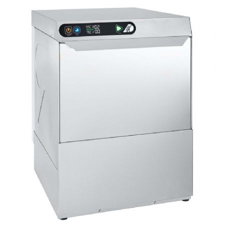 Lave vaisselle pro triphas avec kit doseur pompe de vidange et adoucisseur paniers 500x500mm - 17L