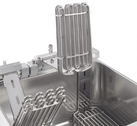 Friteuse électrique sur coffre avec 2 paniers 25-28 litres puissance 21,6 kW