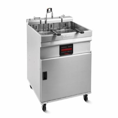 Friteuse électrique sur coffre avec cuve 25/28 L et 2 paniers inox Friteuse électrique sur coffre avec cuve 25/28 L et 2 paniers inox