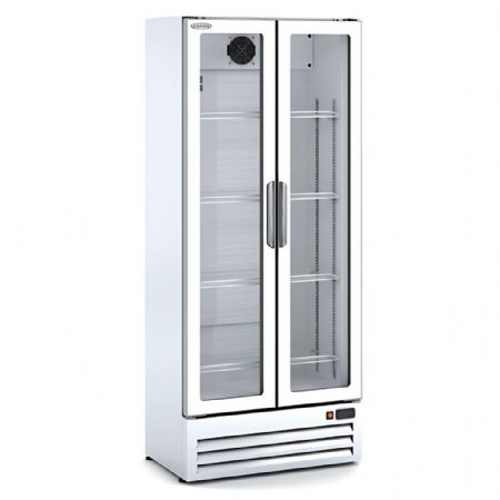 Armoire réfrigérée professionnelle 385 L porte vitrée blanche - Docriluc - EVR-750
