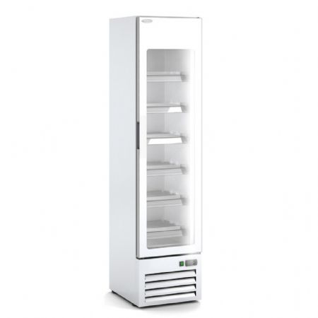 Armoire réfrigérée négative 200 L 1 porte vitrée blanche - Docriluc - EVRF-440