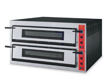 Four à pizza électrique professionnel monophasé ou triphasé 2 chambres 9+9 pizzas Ø 36 cm thermostat digital - GGF - F 108/99 DN Four à pizza électrique professionnel monophasé ou triphasé 2 chambres 9+9 pizzas Ø 36 cm thermostat digital - GGF - F 108/99 DN
