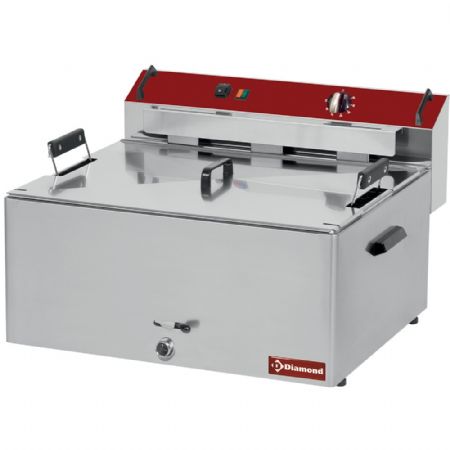 Friteuse A poser petite capacité électrique, 1 cuve 16 litres, 9 kW - Diamond Promo - F16E/D-N