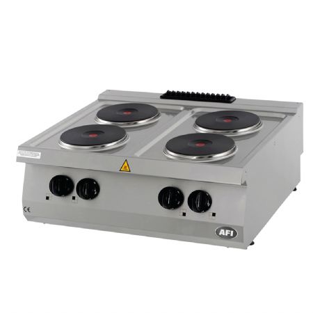 Fourneau lectrique pro  poser 4 plaques rondes  - 10,4kW