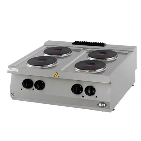 Fourneau profondeur 700 Triphasé 4 feux 10,4 kW - Afi-Collin-Lucy - F4AP7E80 Fourneau profondeur 700 Triphasé 4 feux 10,4 kW - Afi-Collin-Lucy - F4AP7E80