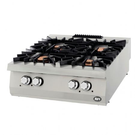 Fourneau profondeur 900 Gaz 4 feux 32 kW à poser - Afi-Collin-Lucy - F4AP9G80 Fourneau profondeur 900 Gaz 4 feux 32 kW à poser - Afi-Collin-Lucy - F4AP9G80