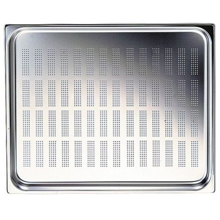 Bac gastronorm perforé en inox, GN 2/3 h=100 mm - Virtus - FAA0068