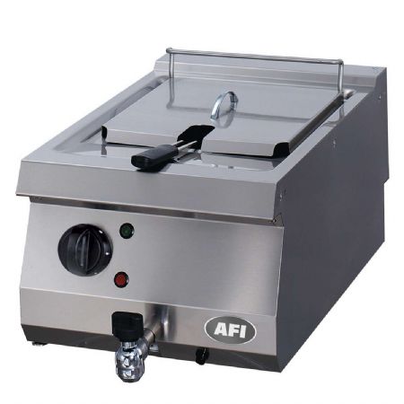 Friteuse lectrique professionnel une cuve de 12 L  poser - profondeur 700mm