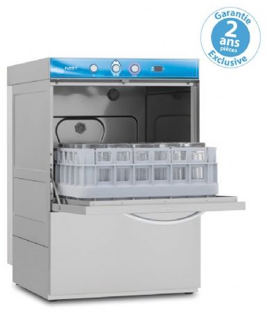 Lave-verres professionnel panier 39 x 39 cm avec affichage digital - Furnotel - FAST139DG