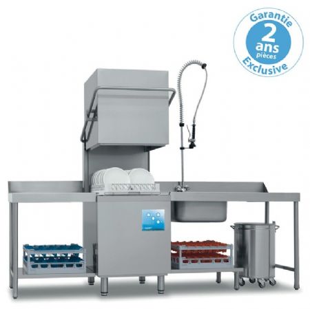 Lave-vaisselle professionnel à capot panier 500 x 500 mm - Furnotel - FAST170V1