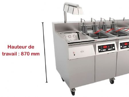 Supplément pour configuration de la batterie de friteuse