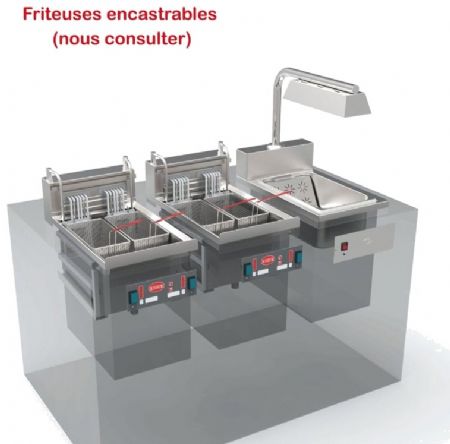 Supplément pour configuration de la batterie de friteuse