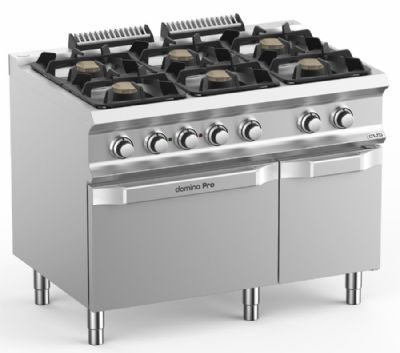 Cuisinire gaz sur four lectrique 6 bruleurs 7kW - Profondeur 700mm