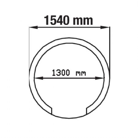 Four à pizza professionnel en acier peint réfractaire 1300 mm pour 6 pizzas - Diamond - FBK-1300