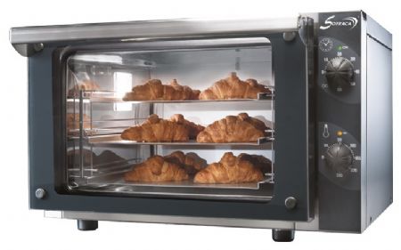 Four convection professionnel Monophasé 3 niveaux commandes mécaniques grilles GN 2/3 - Sofraca - FC3N23