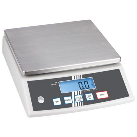 Balance de table en acier inoxydable, charge utile maximum 3 kg, lecture 0,1 g - Virtus - FCF3K4