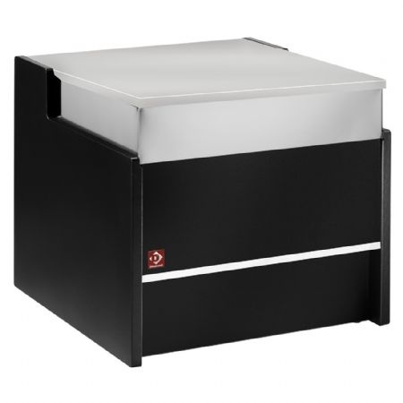 Meuble de caisse pour vitrine réfrigérée Élément 1000 mm noir - Diamond - FCT-1000/B5