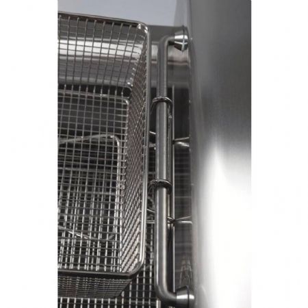 Friteuse cuisine pro profondeur 600 Monophasé 2 cuves 10+10 L 16000 kW - Hr Fainca - FD10L10L8M600S