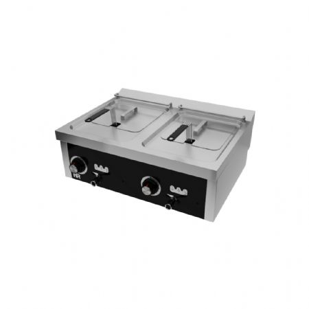 Friteuse cuisine pro profondeur 600 Monophasé 2 cuves 10+10 L 16000 kW - Hr Fainca - FD10L10L8M600S Friteuse cuisine pro profondeur 600 Monophasé 2 cuves 10+10 L 16000 kW - Hr Fainca - FD10L10L8M600S