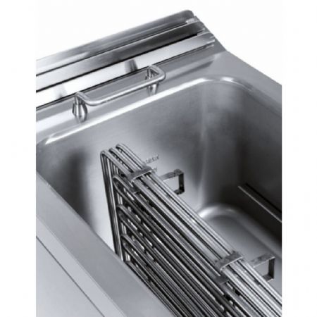 Friteuse cuisine pro profondeur 900 Monophasé 2 cuves 22+22 L 36000 kW - Hr Fainca - FD22L22LTRIF900E