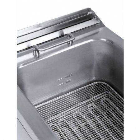 Friteuse cuisine pro profondeur 900 Monophasé 2 cuves 22+22 L 36000 kW - Hr Fainca - FD22L22LTRIF900E