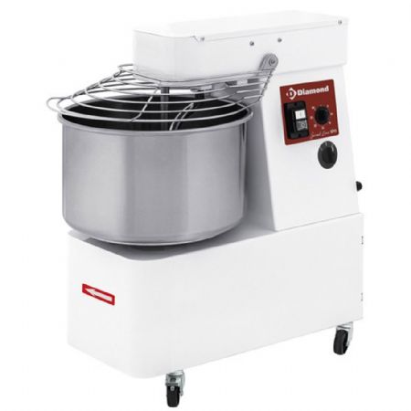 Pétrin 33 litres, 2 vitesses, minuterie, sur roues - Diamond Promo - FD33/T2V-S
