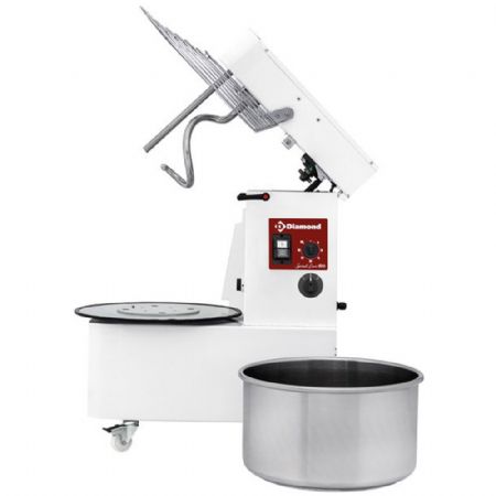 Pétrin 33 L tête relevable, cuve amovible, 2 vitesses, minuterie, sur roues - Diamond Promo - FD33AL/T2V-L