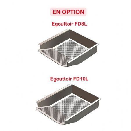 Friteuse à poser petite capacité Monophasé capacité huile 8 L - Hr Fainca - FD8LC