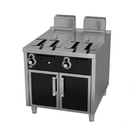 Friteuse cuisine pro profondeur 900 gaz sur placard 2 cuves de 22 L 30000 kW - Hr Fainca - FDG20L20L900E Friteuse cuisine pro profondeur 900 gaz sur placard 2 cuves de 22 L 30000 kW - Hr Fainca - FDG20L20L900E
