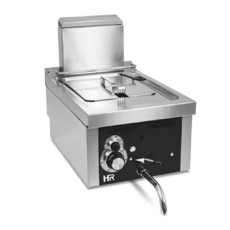 Friteuse cuisine pro profondeur 600 Gaz 1 cuve 8 L 6,5 kW - Hr Fainca - FDG8L600S