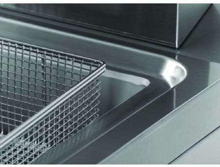 Friteuse de table professionnelle à gaz 1 cuve 8 litres - 7,7 kW - 400x600x490 mm