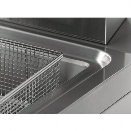 Friteuse cuisine pro profondeur 600 Gaz 2 cuves 8+8 L 13 kW - Hr Fainca - FDG8L8L600E