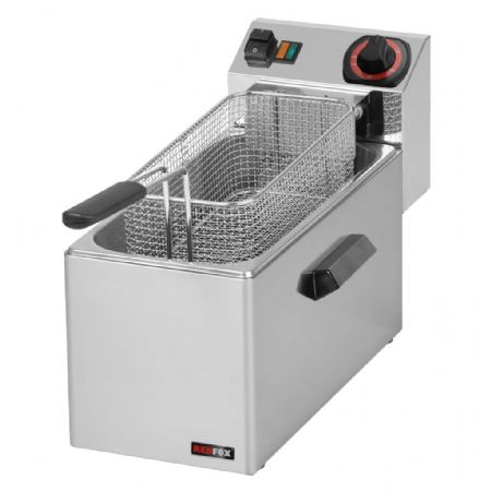 Friteuse électrique de comptoir dédiée aux poissons cuve 8 L en monophasé 1 cuve