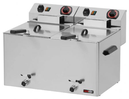 Friteuse A poser petite capacité 8 L 2 paniers - Redfox - FE 77 VT