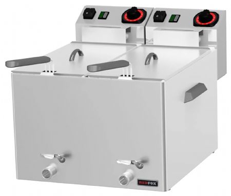 Friteuse A poser petite capacité 8 L 2 paniers Sur le panneau avant - Redfox - FE 88 V