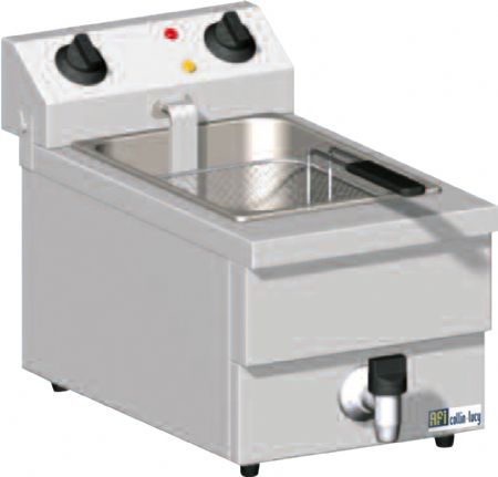 Friteuse lectrique  poser avec vidange 1 cuve 3,25kW - 10L