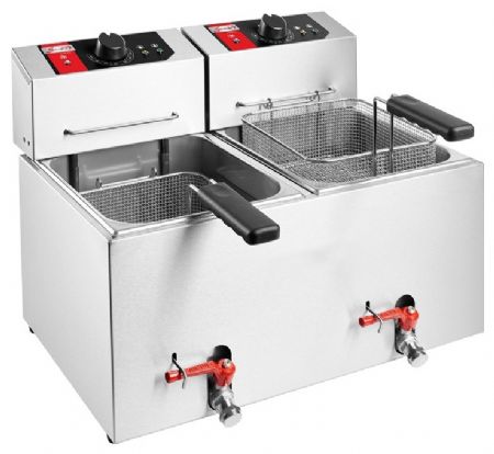 Friteuse professionnelle Monophasé 2 cuves - Sofraca - FE7L2