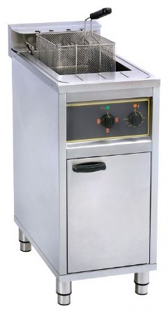 Friteuse professionnelle sur coffre Triphasé cuve 16 L panier - Furnotel - FFA16L