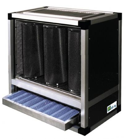 Caisson de filtration des graisses et des odeurs 9 cylindres 700x700x700
